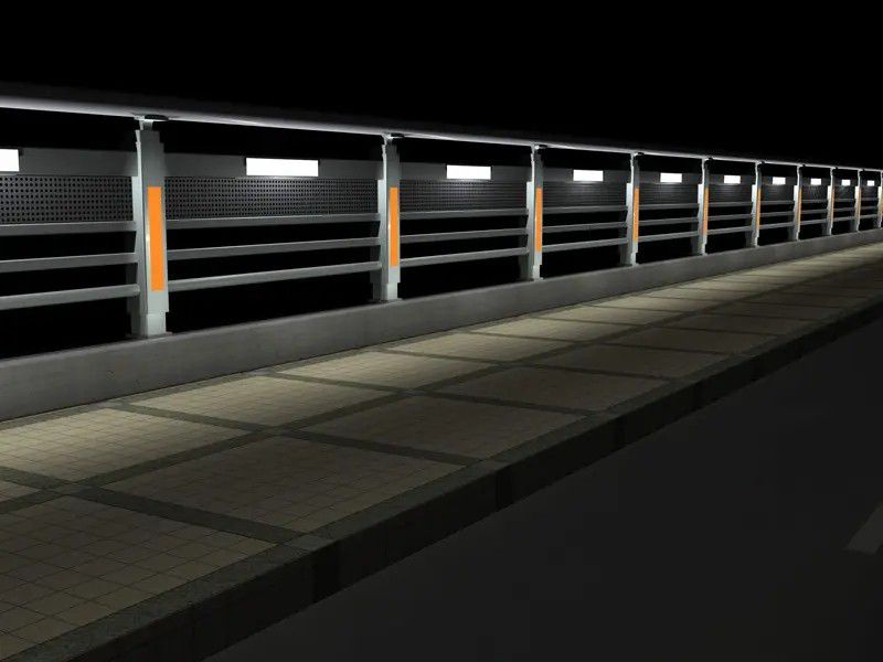 鋁合金燈光護(hù)欄